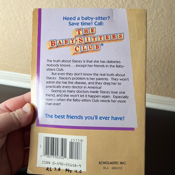 Vintage 1986 The Babysitters Club “The Truth About Stacey” by Ann M Martin - Picture 5 of 11